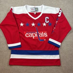CCM Red Washington Captials Throwback Alex Ovechkin Men's Size 50 EUC